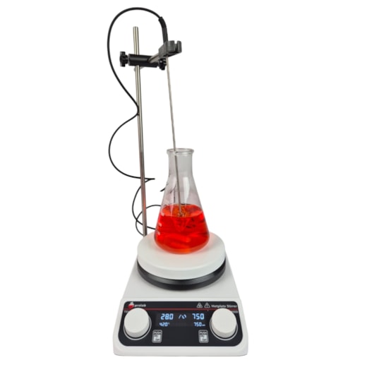 Agitador Magnético 2 Litros Com Aquecimento Digital Sonda de Temperatura PRO-2000HD