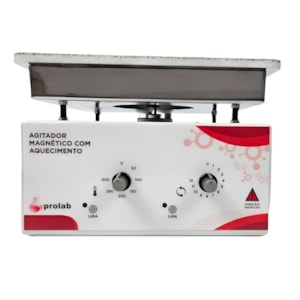 Agitador Magnético Com Aquecimento 10 Litros Plataforma 17x17cm 3000rpm