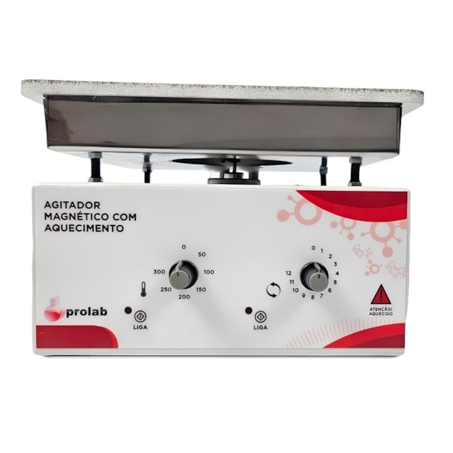 Agitador Magnético Com Aquecimento 10 Litros Plataforma 17x17cm 3000rpm-51ede380-d7a6-4b46-90e8-852082588fa0