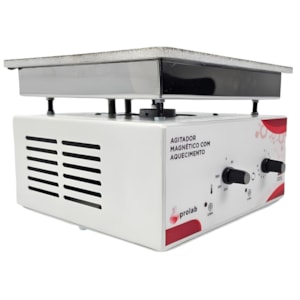 Agitador Magnético Com Aquecimento 10 Litros Plataforma 17x17cm 3000rpm