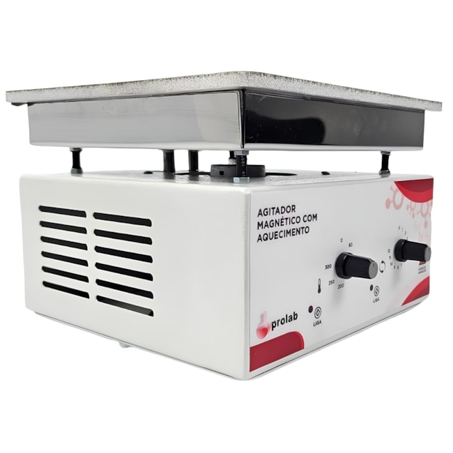 Agitador Magnético Com Aquecimento 10 Litros Plataforma 17x17cm 3000rpm-f65cbf31-83ea-42de-98fc-4ae4278b6b69