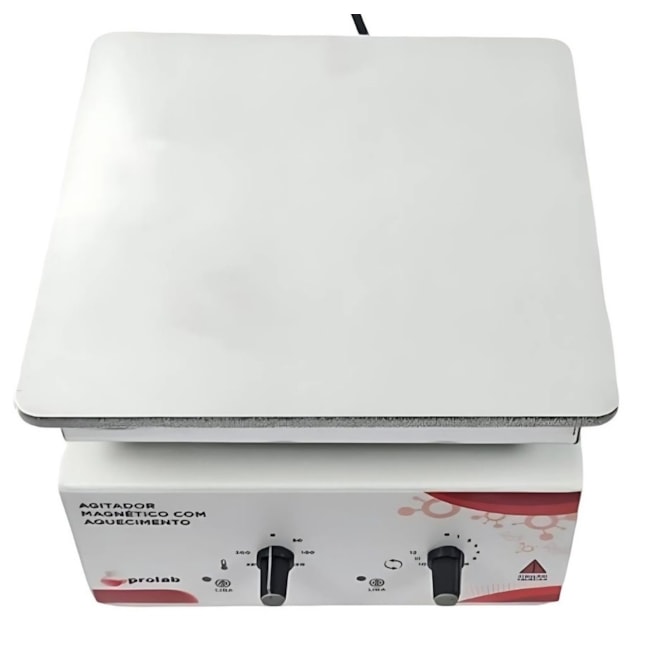 Agitador Magnético Com Aquecimento 10 Litros Plataforma 17x17cm 3000rpm-2d8f479f-7066-4e3b-8961-f691263a3531