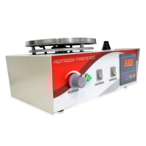 Agitador Magnético Com Aquecimento 2 Litros Digital Plataforma 12,5cm 2400rpm