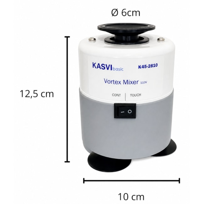 Agitador Vortex Basic Velocidade Fixa 2800rpm Kasvi-61cb2bcb-5c76-4c4a-947b-bb927567dbfd