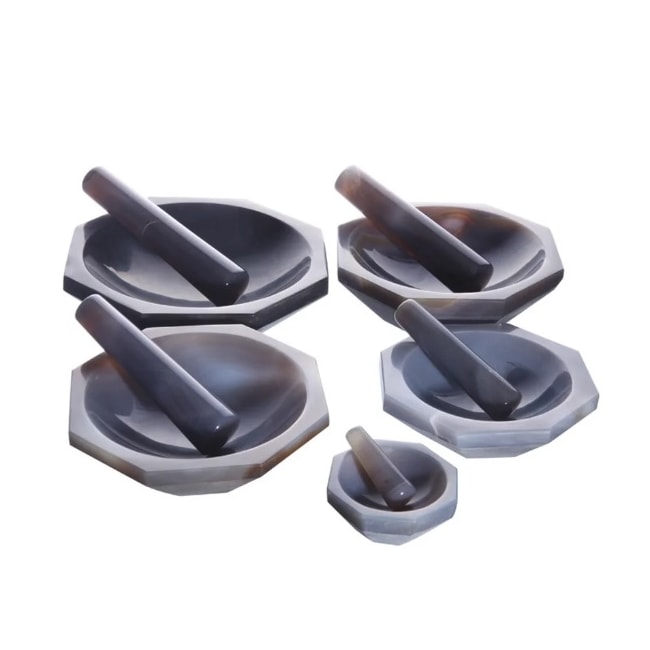 Almofariz de Ágata com Pistilo 100ml-76cde90f-e33b-4659-addc-9a5291847b0b
