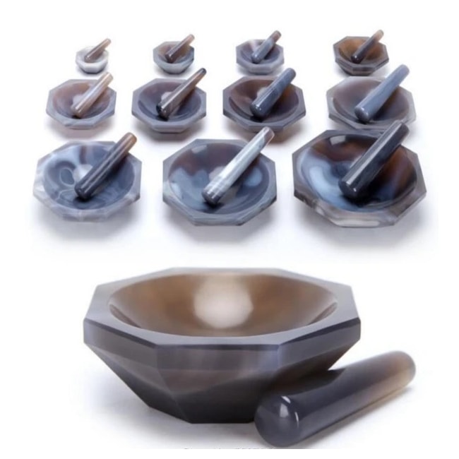 Almofariz de Ágata com Pistilo 50ml-d446da7d-fac0-4982-9063-93f7231d9449