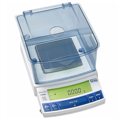 Balança Semi-Analítica 620g com divisão de 0,001g Unibloc UX620H Shimadzu