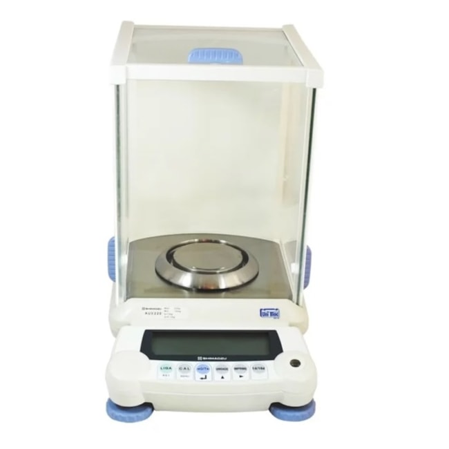 Balança Semi Micro Dupla Escala 220/82g  0,1/0,01mg Unibloc Com Calibração Interna AUW 220D Shimadzu-64384aff-5325-4b25-9890-5659ad802638