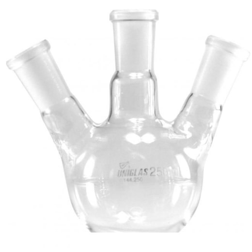 Balão Fundo Chato Com 3 Juntas 50ml