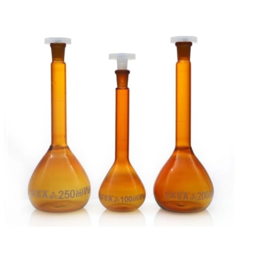 Balão Volumétrico Âmbar Rolha de Polipropileno 500ml