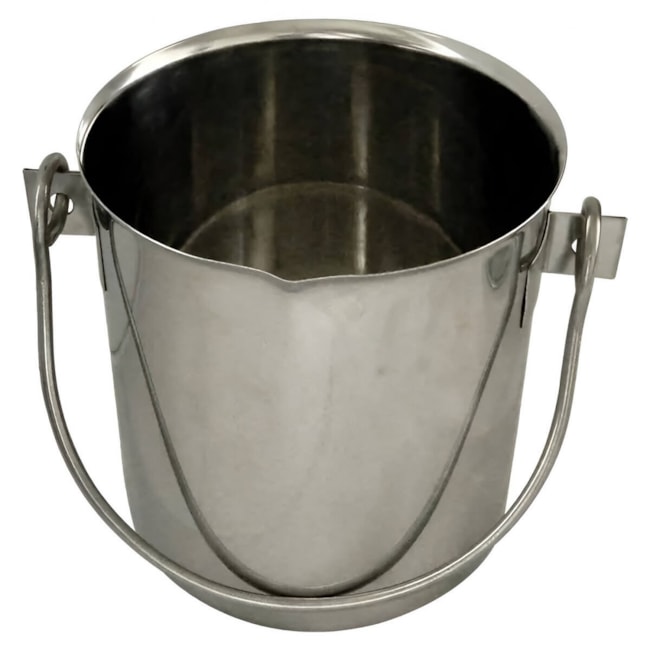Balde de Aço Inox 10 Litros 22x30cm-021cfa12-cfdd-45a6-8a7c-bf2af1c7852c