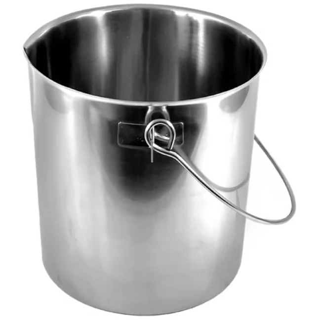 Balde de Aço Inox 5 Litros 18x24cm-cf56b9dc-f8c5-4c5c-a307-e728cd673029