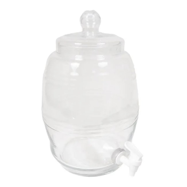 Barril de Vidro Com Torneira Plástica e Tampa de Vidro-cd50a567-8011-4cc8-9a45-454974d3734a