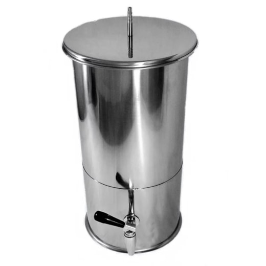 Barril Em Aço Inox 20 litros 30x33cm