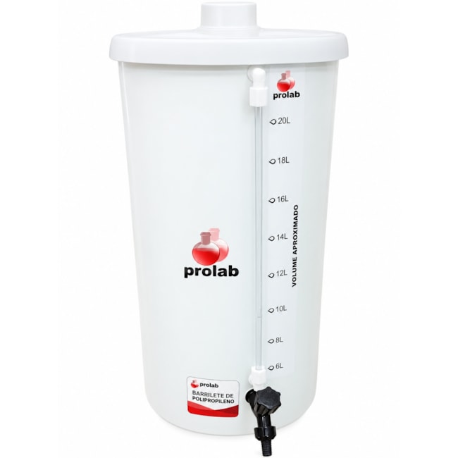 Barrilete em Polipropileno 20 L Prolab-c918b205-0f7b-4e96-9f11-2594780a1052