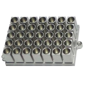 Bloco Para Banho Seco Kasvi Para 35 Tubos De 1,5 ml