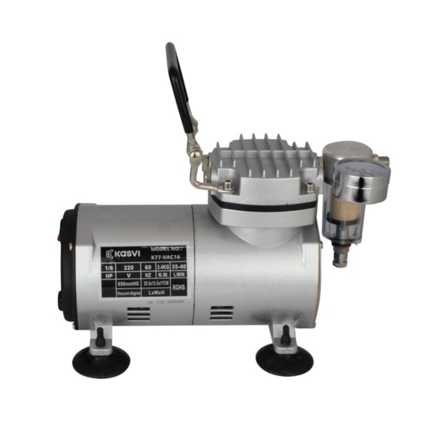 Bomba de Vácuo Isenta de Óleo Tipo Pistão 650 mmHg 35–40 L/min-26204eb5-b782-4d70-b188-b2f292e1b819