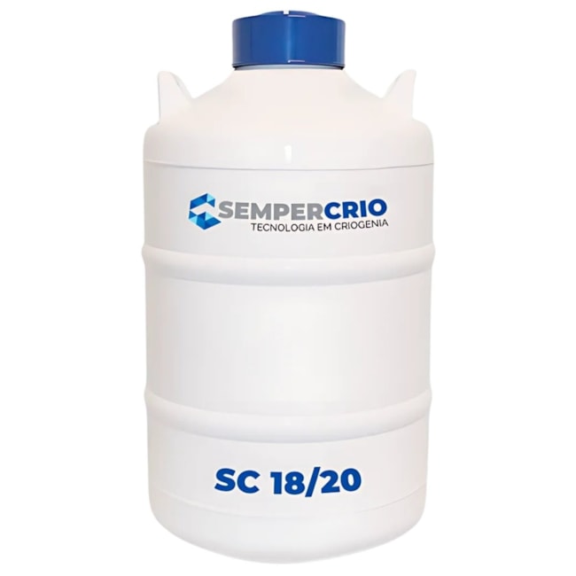 Botijão Criogênico 20 Litros Bocal 55mm SC-1820-60f9f7c6-efd8-4eb1-941e-67dbfde2ed53