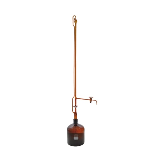 Bureta Automática Âmbar com Torneira de PTFE