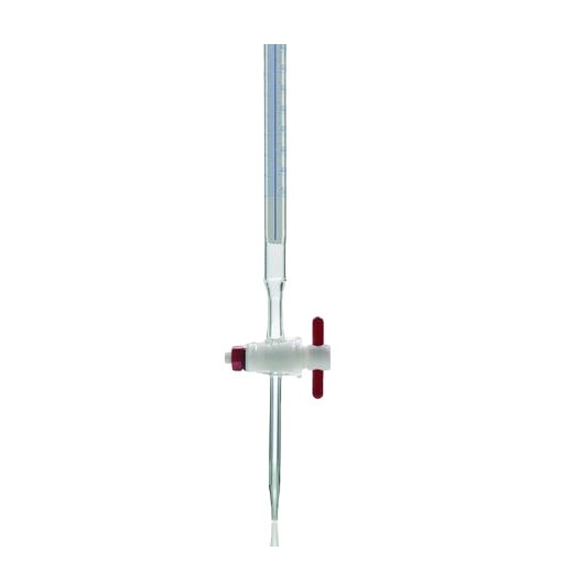 Bureta Graduada Faixa Azul Com Torneira de Teflon 100ml