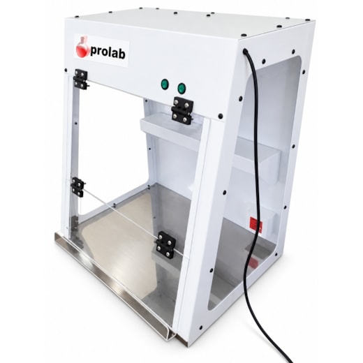 Cabine para PCR em Chapa de Aço com Lâmpada UV e Tampo Inox Prolab