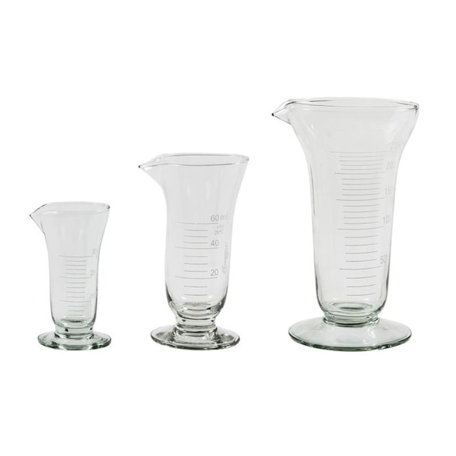 Cálice Graduado de Vidro 30ml-7dac3359-bb3d-417d-8f2a-375484e9d13a