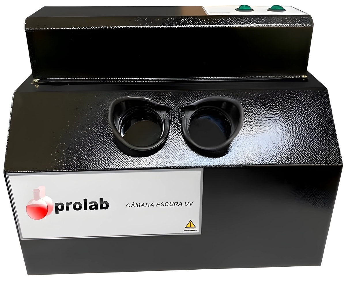 ドラム缶LEDライト内臓No.5 Câmara Escura Com Duas Lâmpadas UV 254/365NM | Prolab