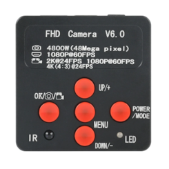 Câmera Para Microscópio 48mp 4K Entrada HDMI e USB