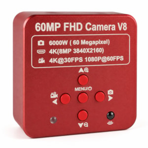 Câmera Para Microscópio 60mp 4K Entrada HDMI e USB