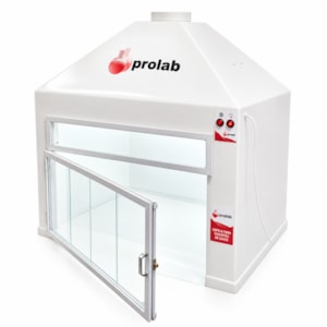 Capela de Exaustão de Gases em Fibra de Vidro 80 cm Porta Bipartida Prolab