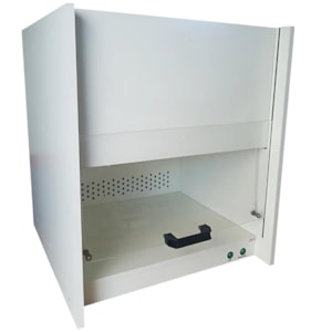 Capela Fluxo Lâminar 100x65x54cm Basic MDF Naval Alta Resistência