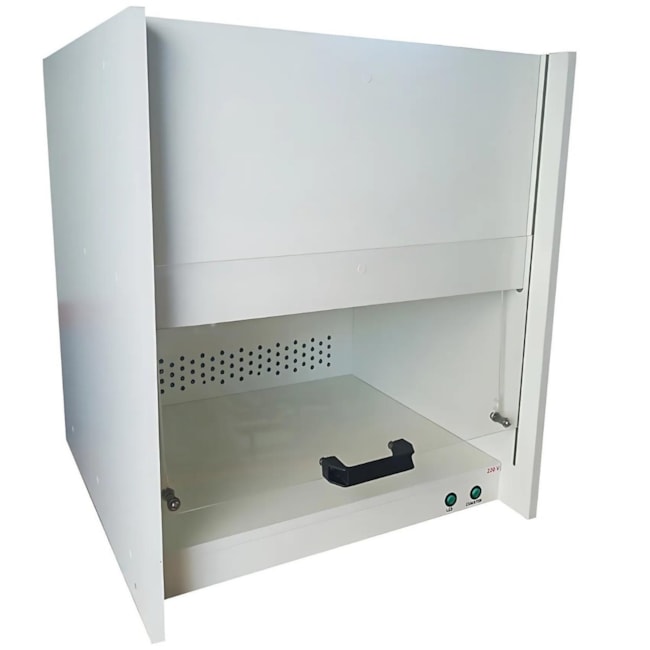 Capela Fluxo Lâminar 60x65x54cm Basic MDF Naval Alta Resistência-54a12f85-9f80-41d2-93d1-3978fa712810