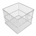 Cesto De Arame em Aço Inox Quadrado 24x24x24cm-650fc2e0-33b6-4d03-8b1b-9df9b0efde0e