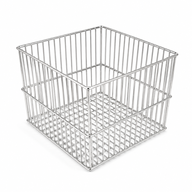 Cesto De Arame em Aço Inox Quadrado-e5065695-d321-4043-884b-f0d3084c9c24
