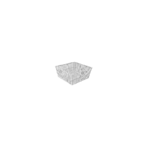 Cesto Retangular Em Aço Inox 40x46x10cm