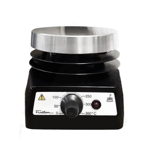 Chapa Aquecedora 10cm de Diâmetro Em Alumínio Temperatura 50 a 320ºC Fisatom
