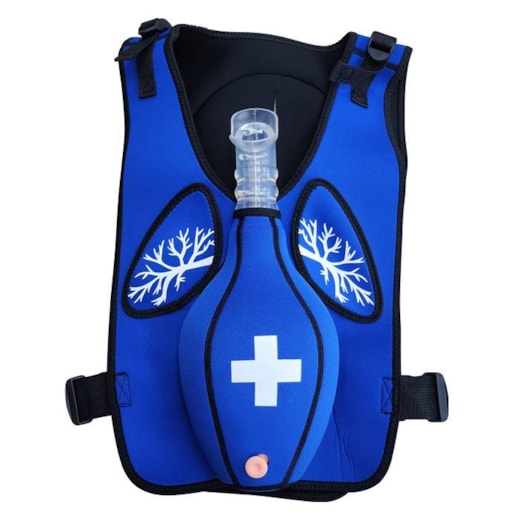 Colete Simulador da Manobra de Heimlich Infantil para Treinamento de Desengasgo