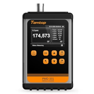Contador de Partículas Profissional 7 Canais 0.3µm 0.5µm 0.7µm 1µm 2.5µm 5µm 10µm PMD331