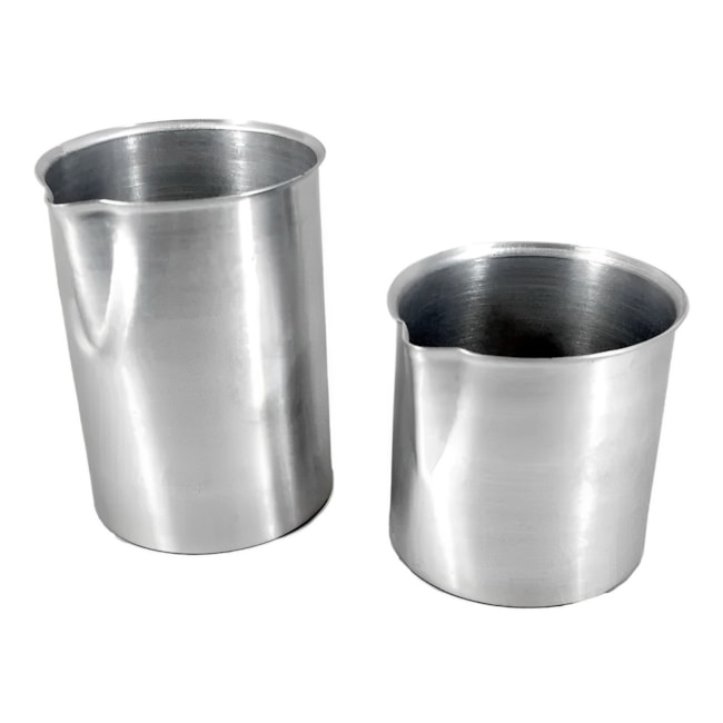 Copo Becker Em Aço Inox Forma Baixa 1000ml 100x140mm-7bd8a8c5-8659-4ec7-8de8-b49ecd9a75f9