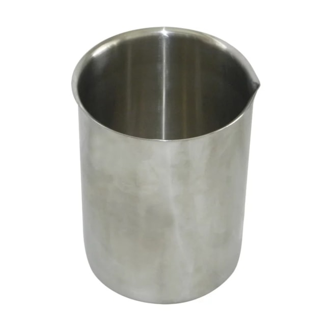 Copo Becker Em Aço Inox Forma Baixa 250ml 70x70mm-70087f8b-12dd-436d-8bc1-982ff4273220