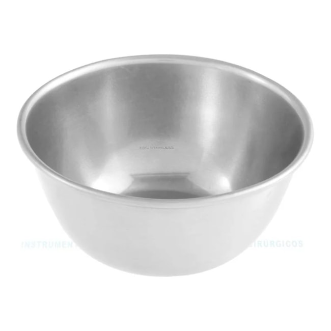 Cuba Redonda em Aço Inox Para Assepsia Redonda 10,5x4,5cm 340ml-5555cc17-d602-479a-9b3a-fad99b652485