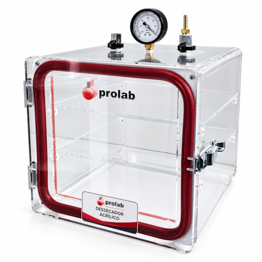 Dessecador de Vácuo em Acrílico 30 cm Prolab