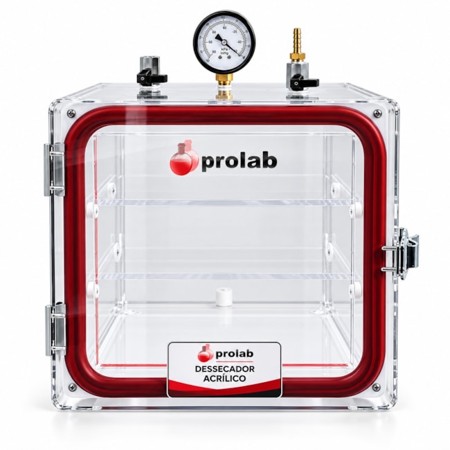 Dessecador de Vácuo em Acrílico 30 cm Prolab-84e4b03a-7a0f-4c05-be68-7c13f7282f9d