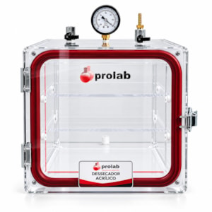 Dessecador de Vácuo em Acrílico 30 cm Prolab