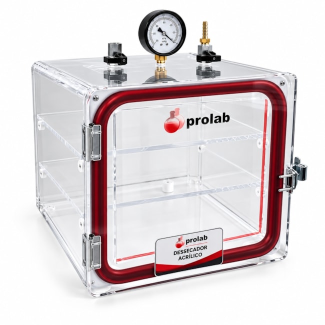 Dessecador de Vácuo em Acrílico 30 cm Prolab-797ccd09-bfd9-430c-a457-94ecb8306713