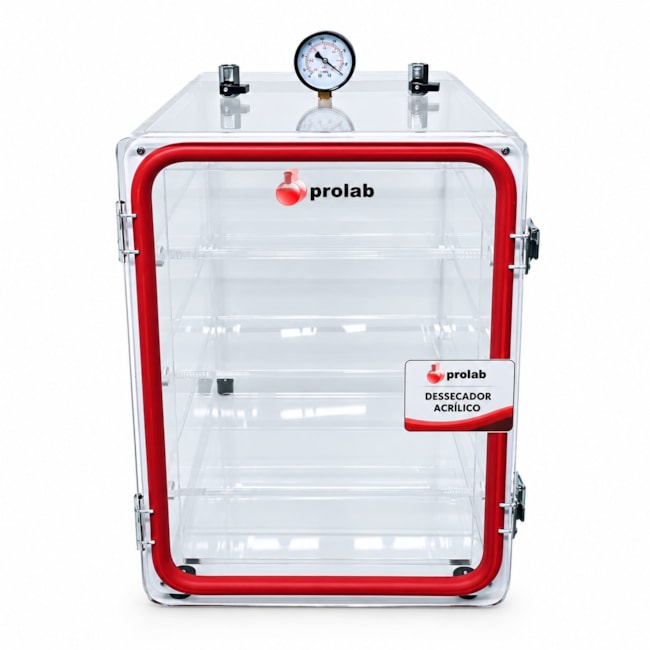 Dessecador de Vácuo em Acrílico 36 cm Prolab-bdcd1f31-1818-450d-903b-cef0477f92a0