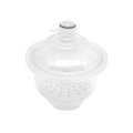 Dessecador de Vidro Completo Com Tampa Luva e Disco de Porcelana 240mm-a0189571-e809-4bc6-8937-1a76e86f77de