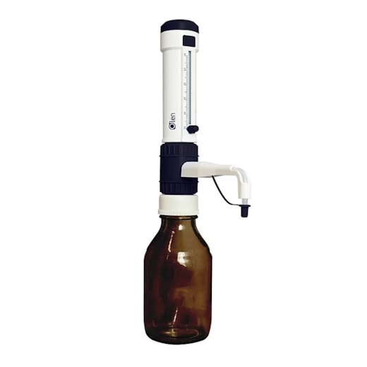 Dispensador Basic Para Frasco Reagente 1,0 a 10,0 mL Com 4 Adaptadores