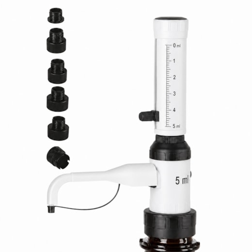 Dispensador para Frasco Reagente 0,5 a 5,0 mL Autoclavável