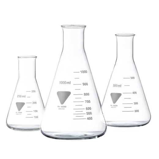 Erlenmeyer Boca Estreita 250ml